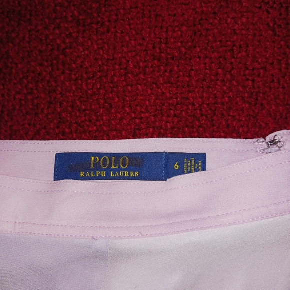 SOLD! POLO RALPH LAUREN Pink Soft Pastel Silk Tie-Dye Zip Skirt Women's 6 - Picture 14 of 16